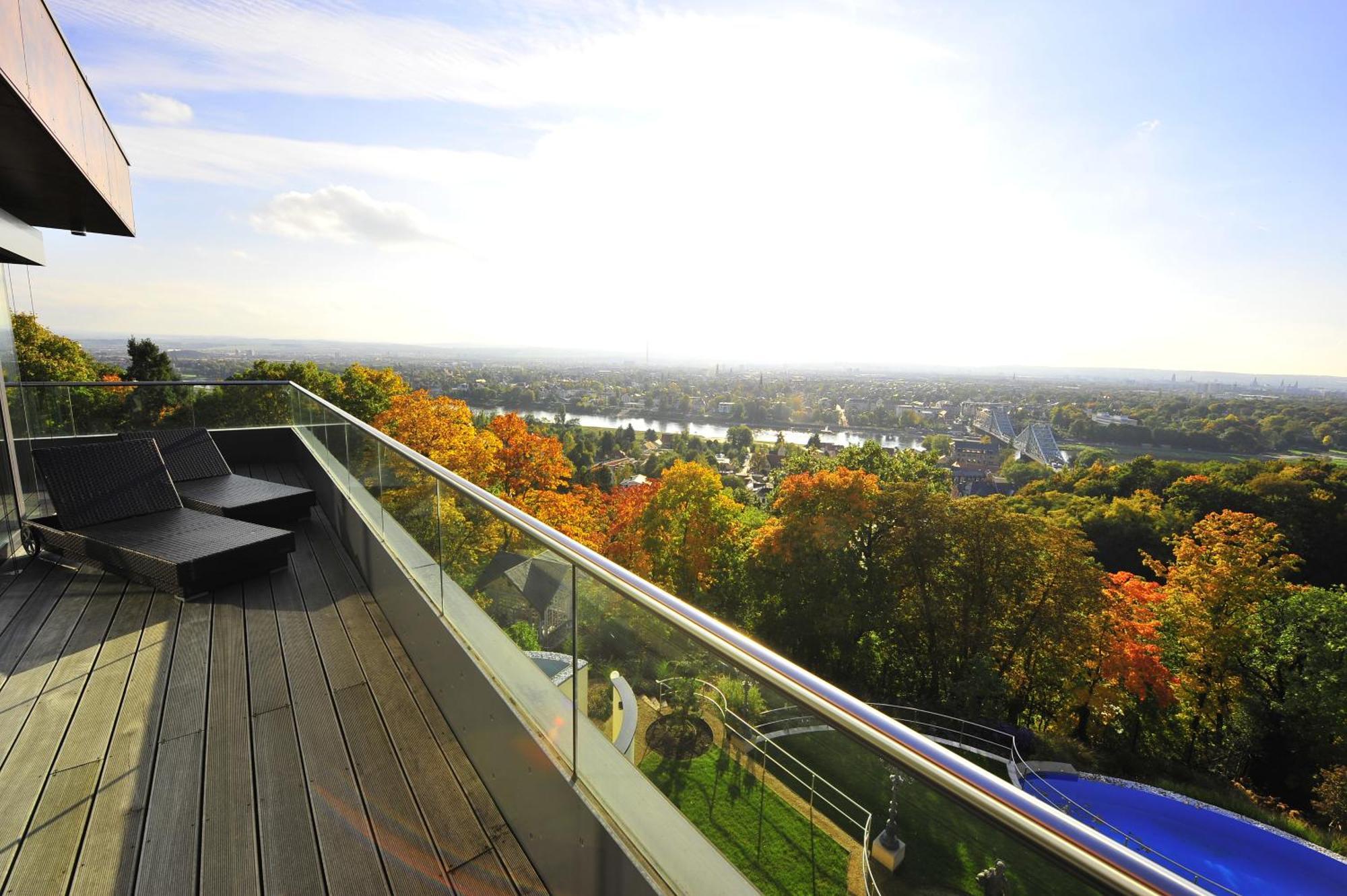 Villa Via Lapis - Panoramablick Ueber Dresden - Garten - Pool - Sauna - Luxus Chambre photo